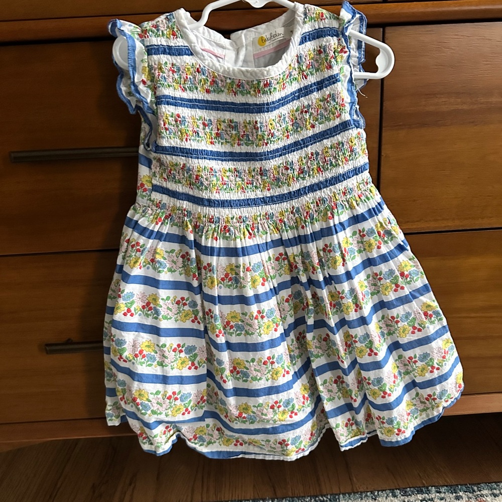 Baby Boden, smocked woven dress, 18-24 mos, perfect condition